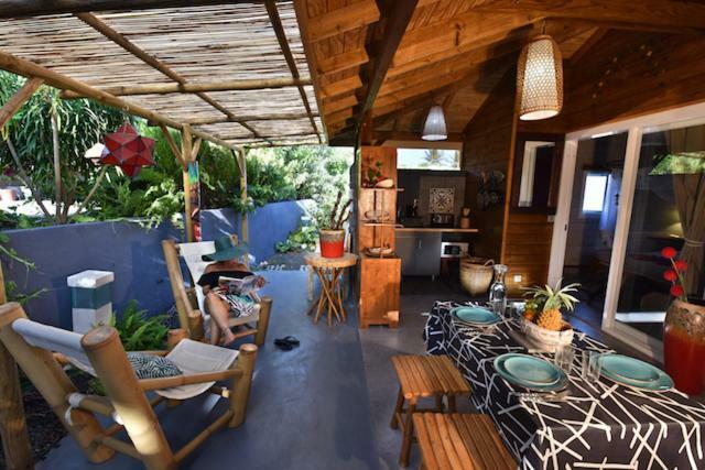 The Bluebamboo Hotel Le Moule Exterior foto